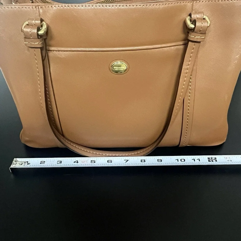 Coach Peyton Jordan Double Zip Carryall Handbag Tote 13